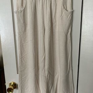 Umgee Cream Textured Pants